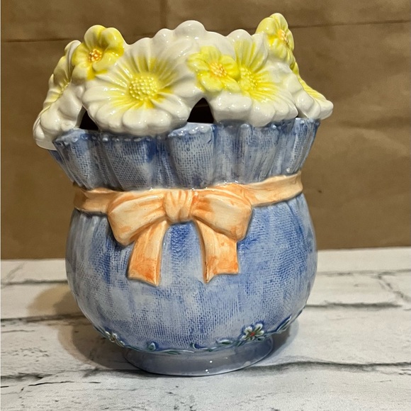 Ceramic Scented Wax Warmer Floral Bundle Tea Light Candle Holder Cottage Core - Picture 7 of 16